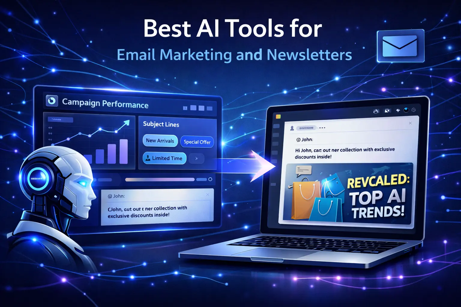 AI generated feature image for Best AI Tools for Email Marketing and Newsletters