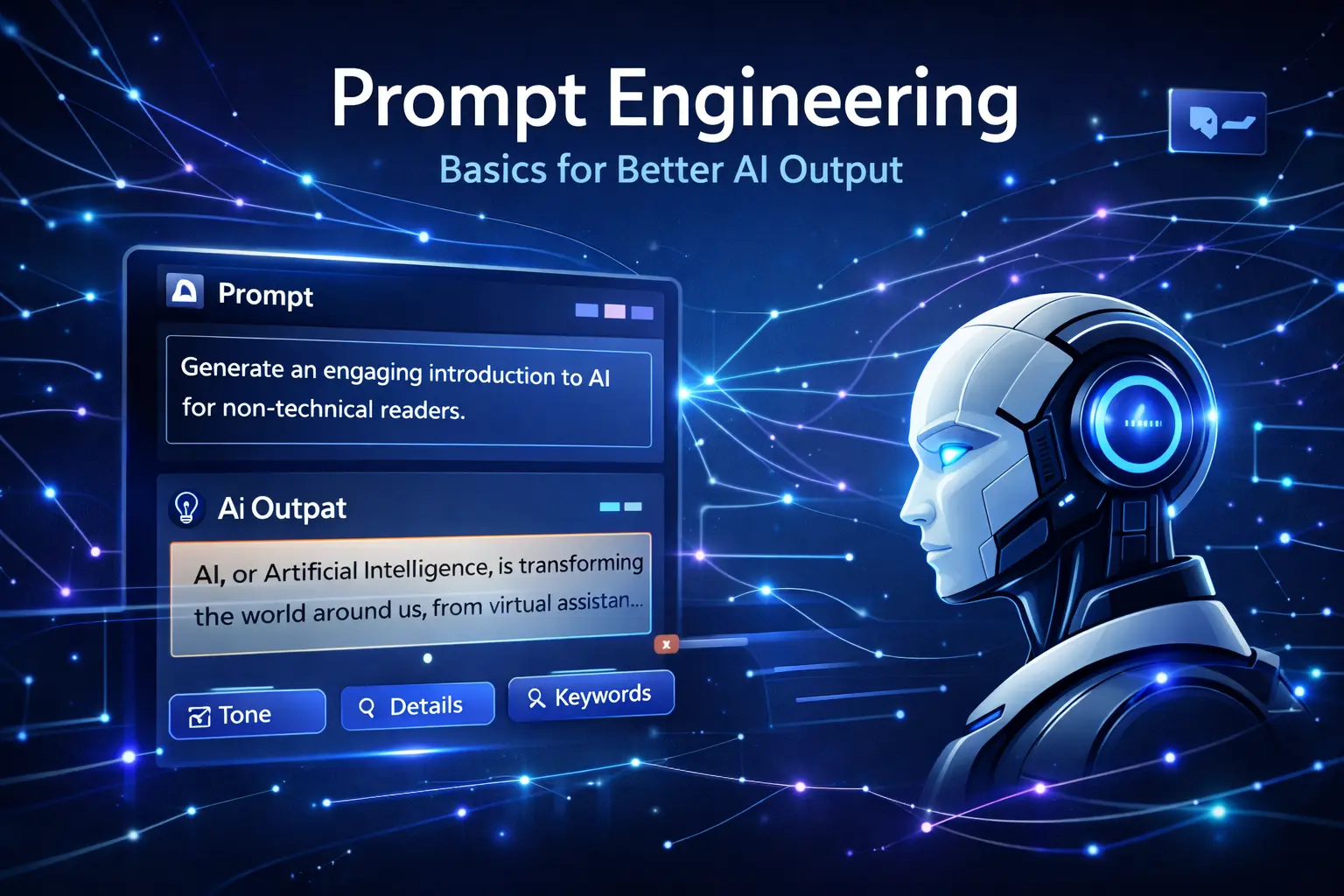AI generated feature image for Prompt Engineering Basics for Better AI Output